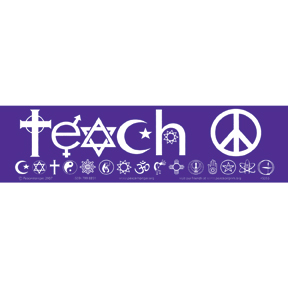 Teach Peace Bumper Sticker